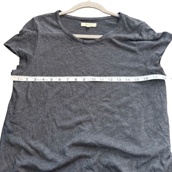 Madewell Womens Heather Short Sleeve Slit T-shirt Midi Dress Charcoal Large - Picture 10 of 12
